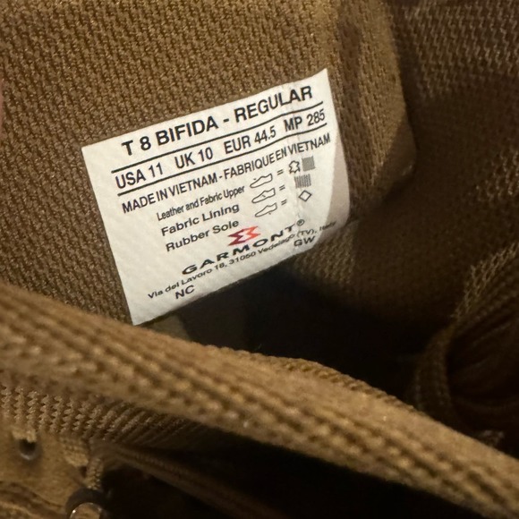 Garmont Tactical T8 Bifida T.A.A. Boots Regular Men's Size 11 NWB - Picture 11 of 11